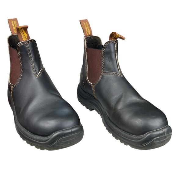Blundstone Men’s 140 Stout Brown Safety Toe Chelsea Boot Size 8.5 US 9.5 - Picture 5 of 10